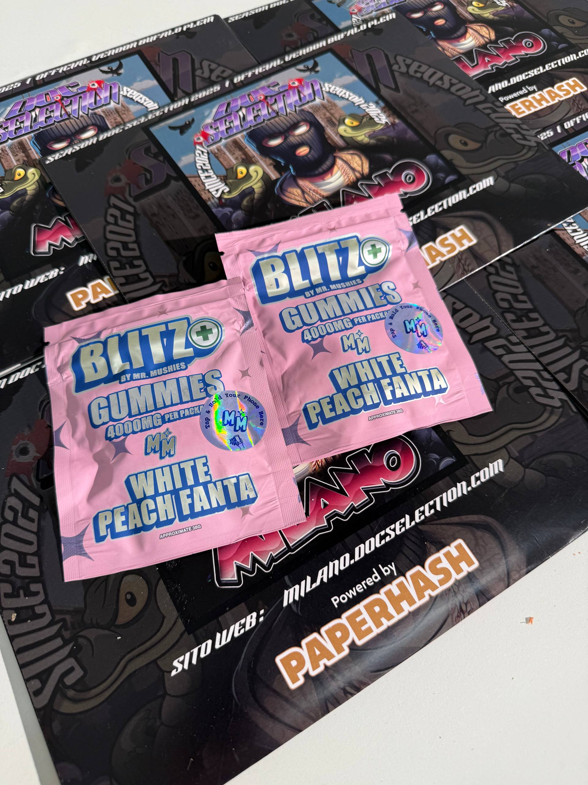 Gummies Blitz Psilo+Thc - WHITE PEACH FANTA