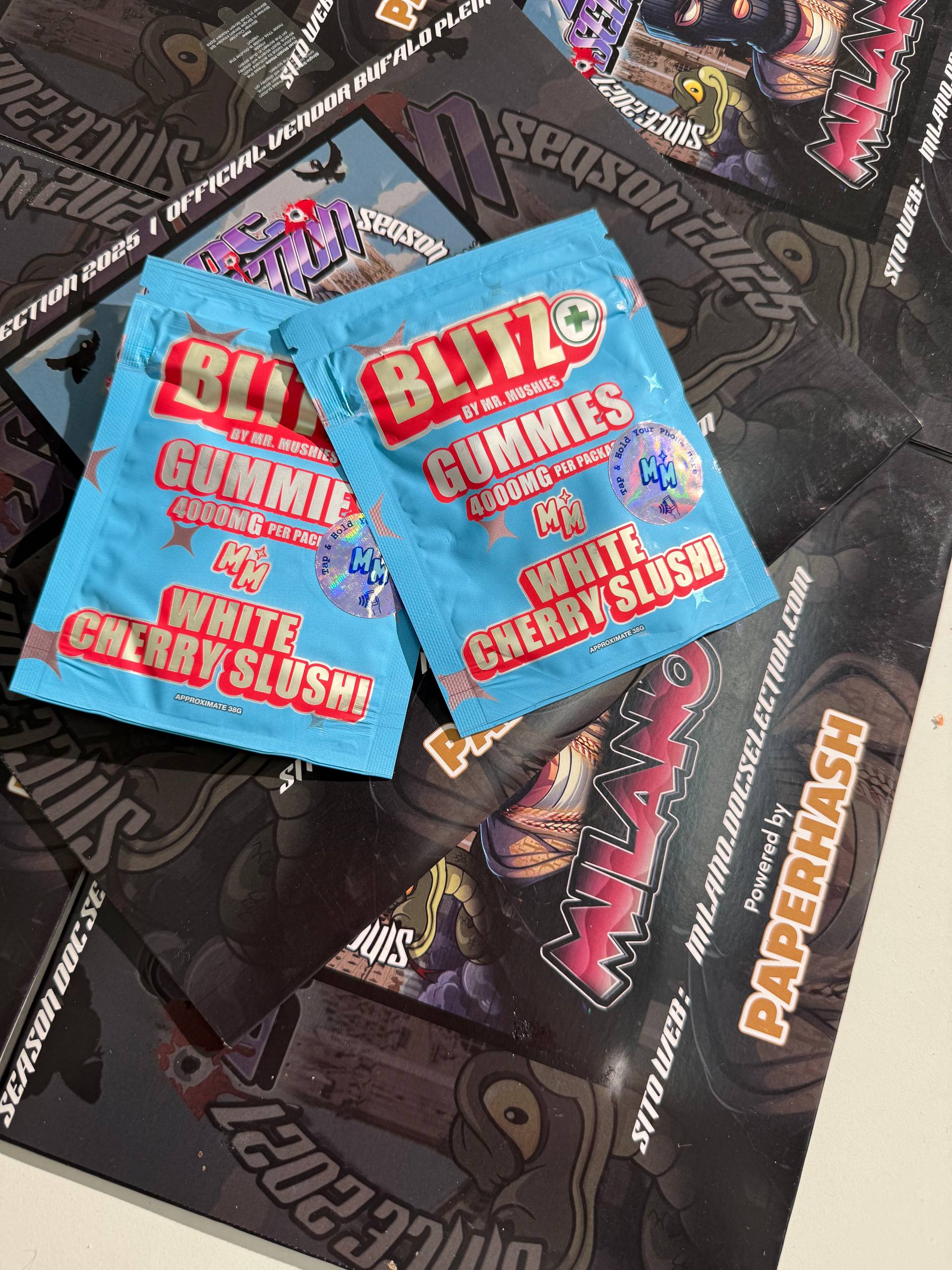 Gummies Blitz Psilo+Thc - WHITE CHERRY SLUSHI