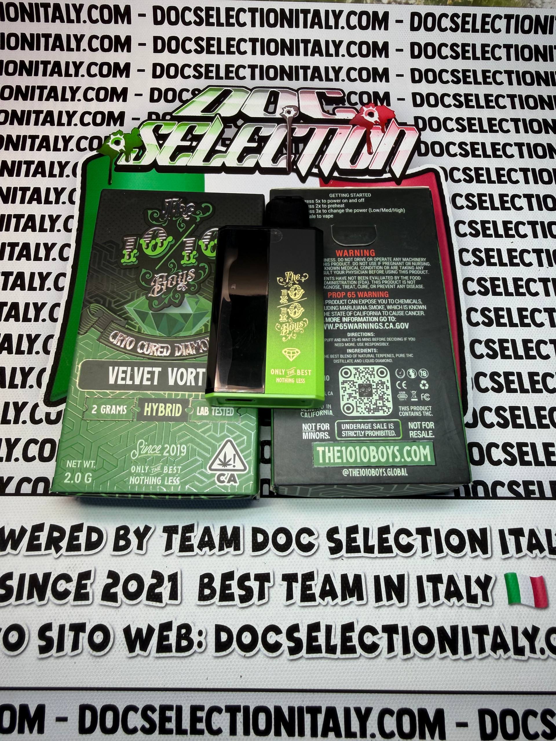 Vape T.H.C. 90% The 10/10 Boys 2gr Cryo Cured - VELVET VORTEX