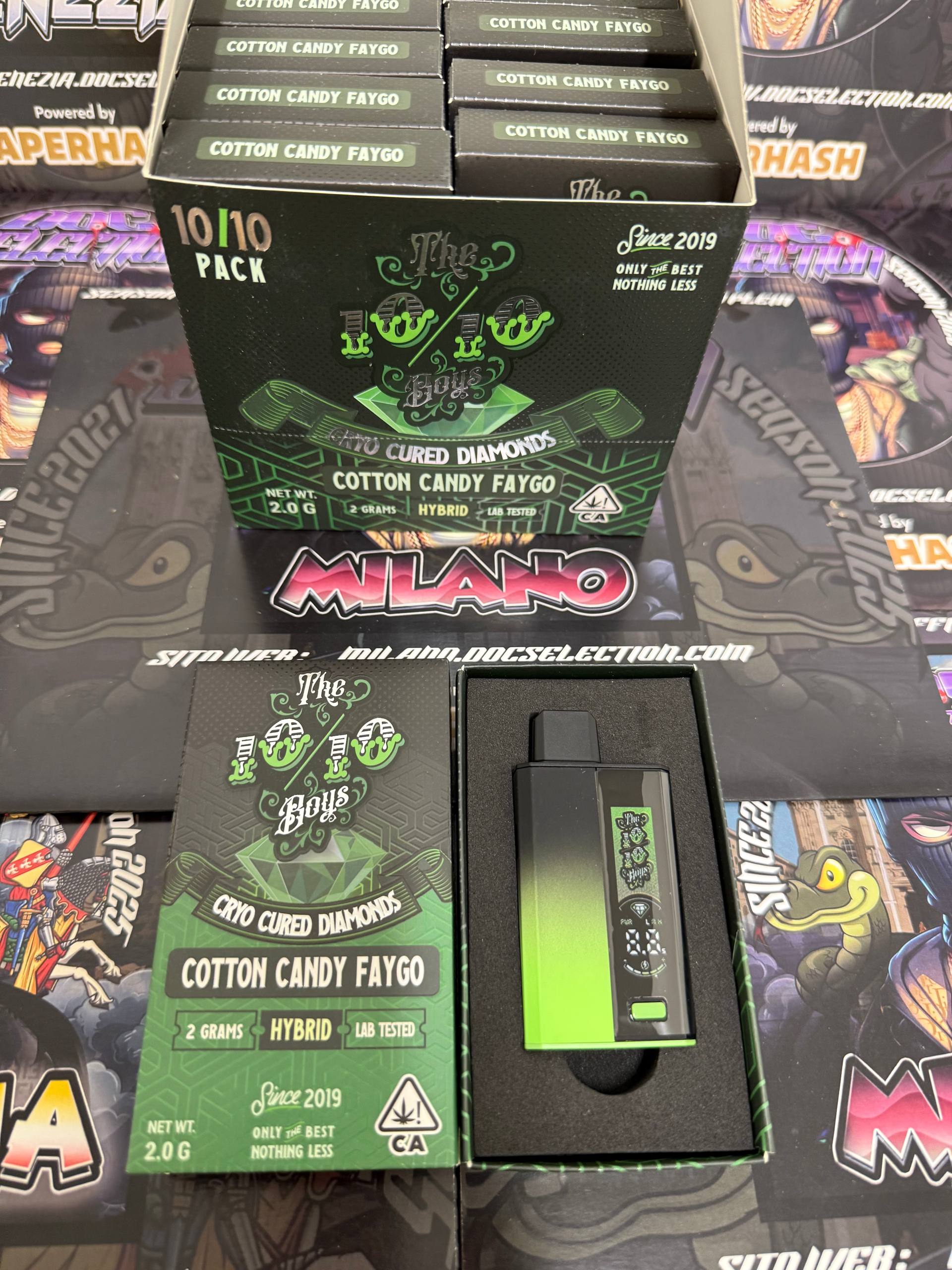 Vape T.H.C. 90% The 10/10 Boys Cryo Cured 2gr - COTTON CANDY FAIGO