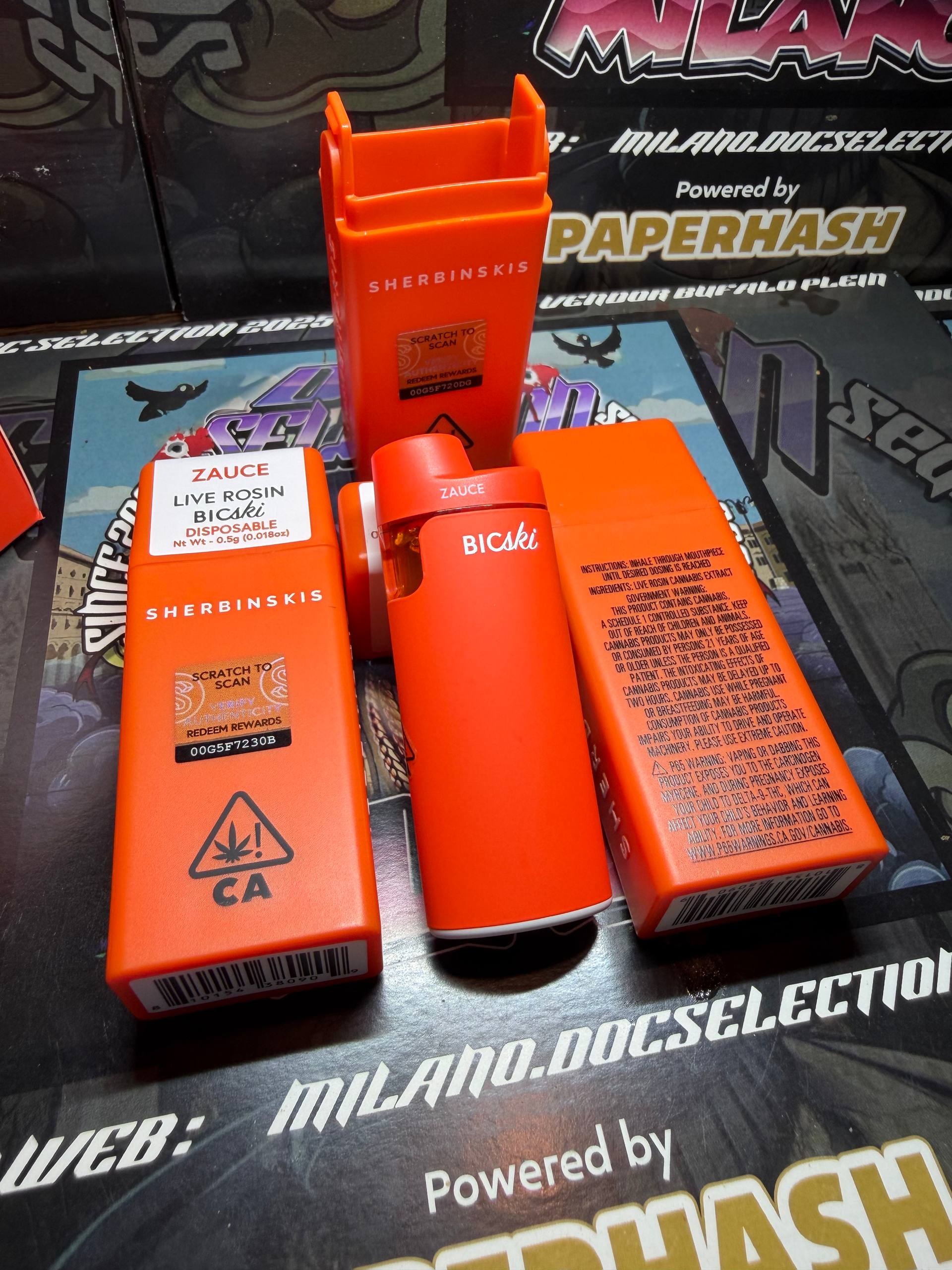 Vape T.H.C. 95% Sherbinski Live Rosin 0,5gr - ZAUCE