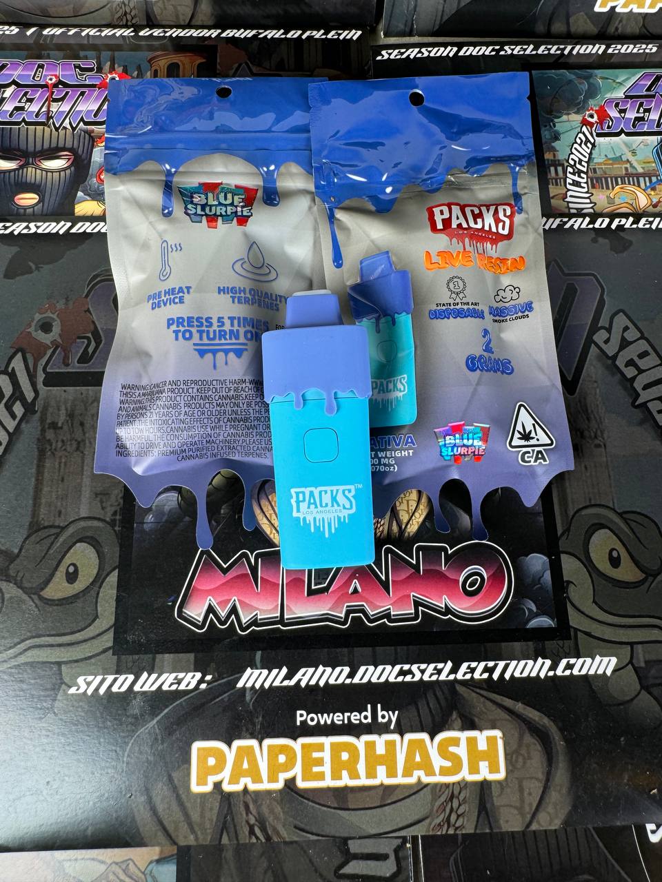 Vape T.H.C. 80% Packpoods Diamonds 2gr - BLUE SLURPIE 