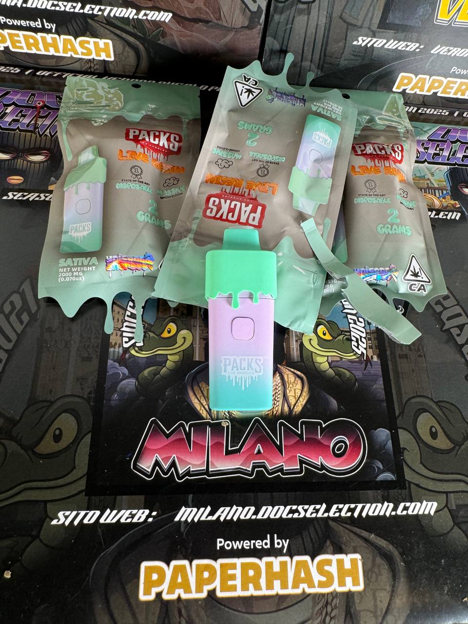 Vape T.H.C. 80% Packpoods Diamonds 2gr - UNICORN SHERBERT