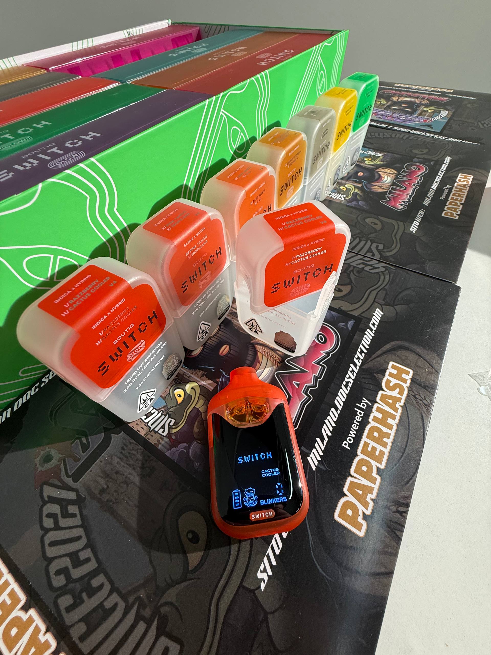 Vape T.H.C. 90%  Switch Boutique 2gr - RAZPBERRY & CACTUS COOLER