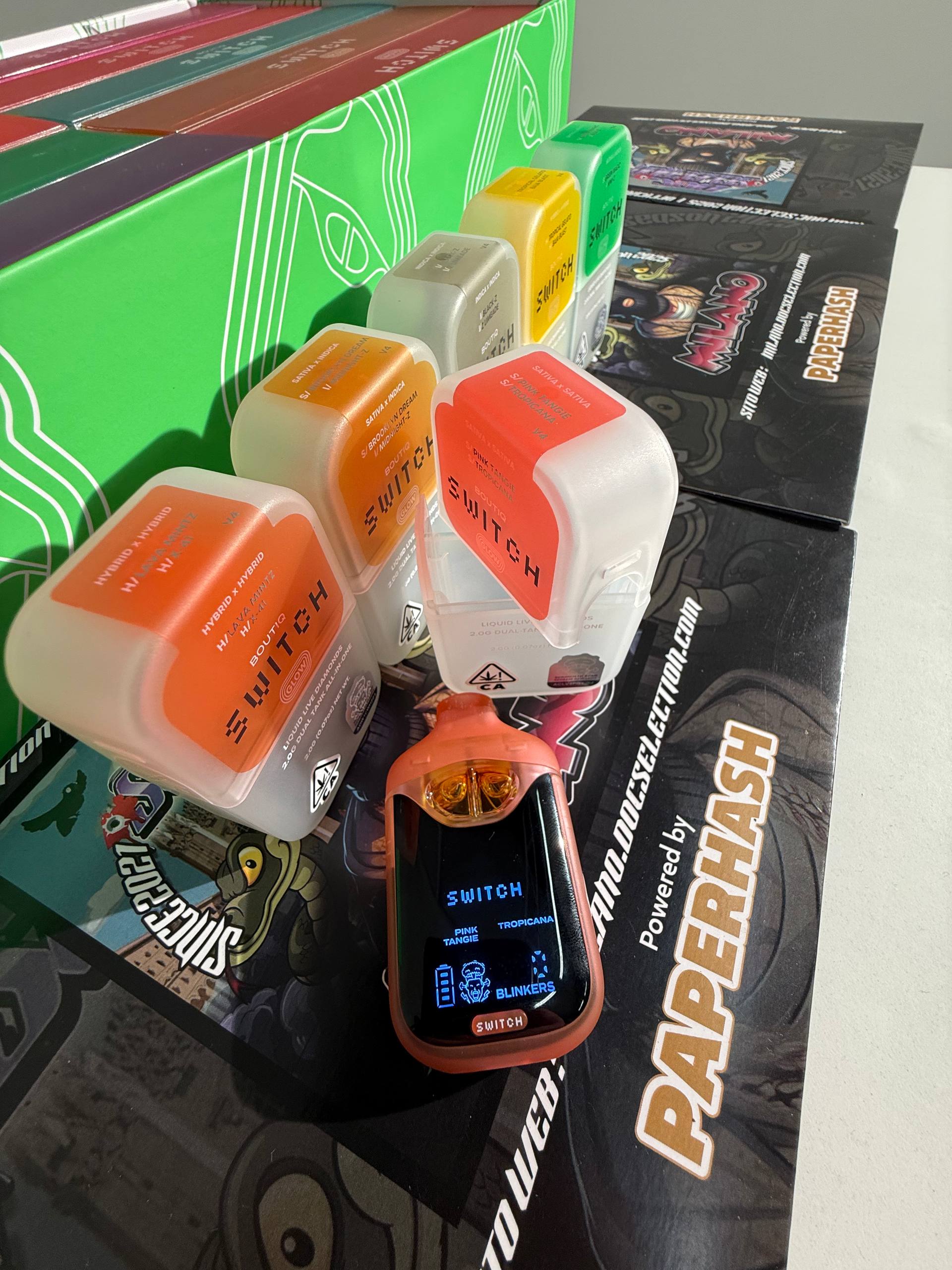 Vape T.H.C. 90%  Switch Boutique 2gr - PINK TANGIE & TROPICANA