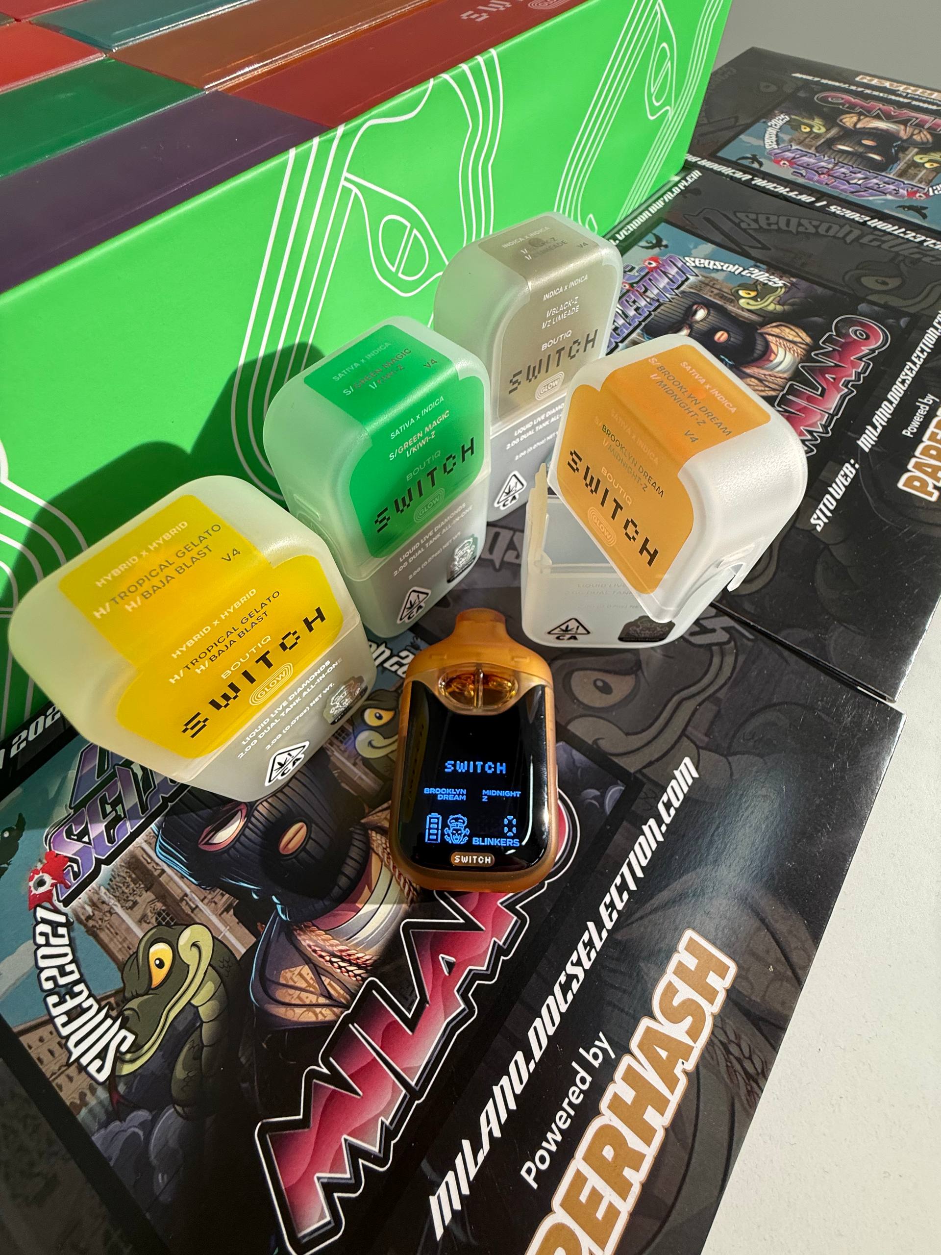 Vape T.H.C. 90%  Switch Boutique 2gr - BROOKLYN DREAM & MIDNIGHT-Z 